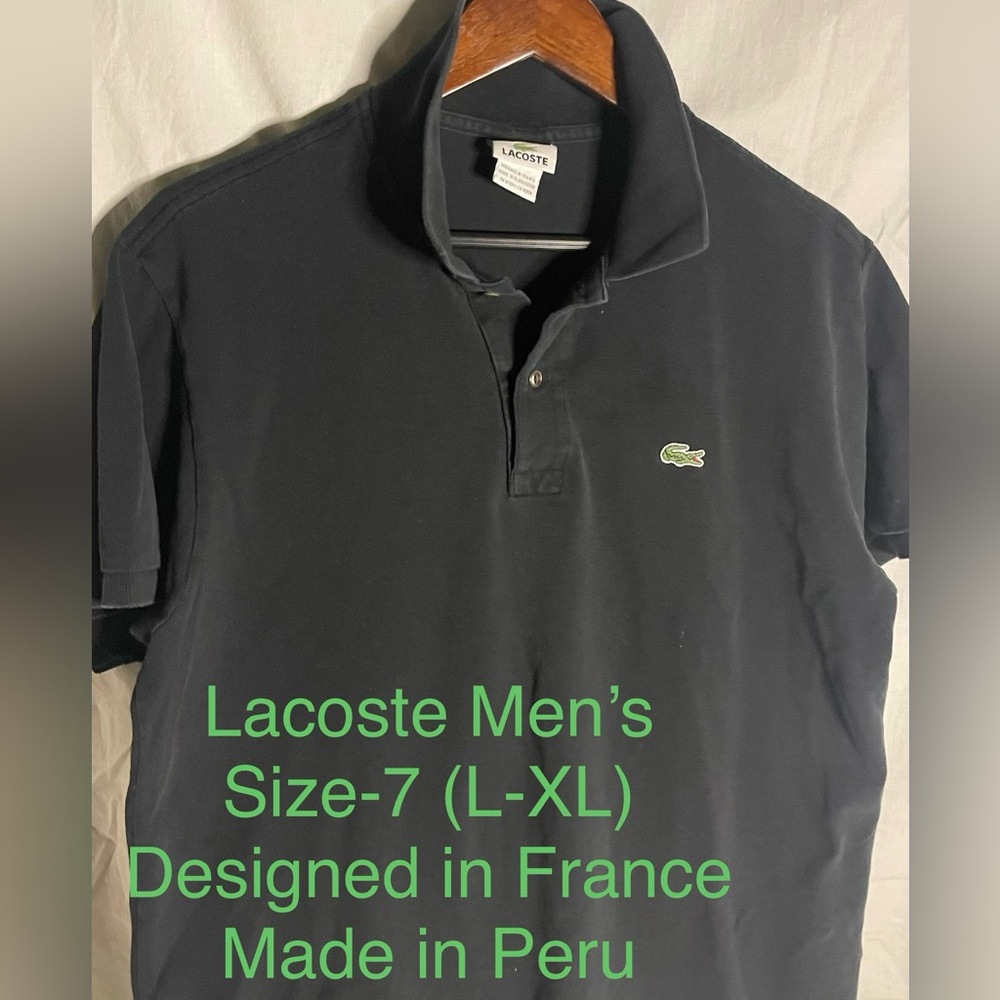 Lacoste Men's Black Polo